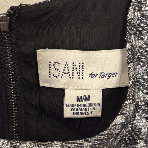 Isani For Target Black & Silver Feminine Retro Style Houndstooth Sleeveless - Picture 5 of 15